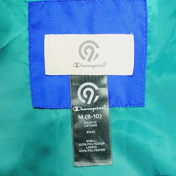 Champion Full Zip Rain Coat Active Wear with Hood Kids Boys Medium EUC - Picture 5 of 8